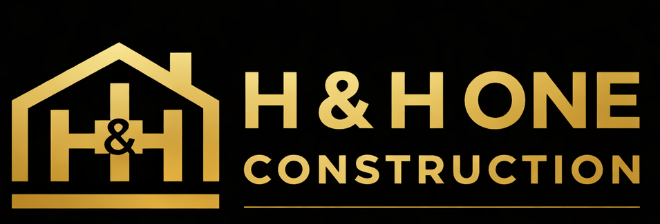 H & H One Construction Logo
